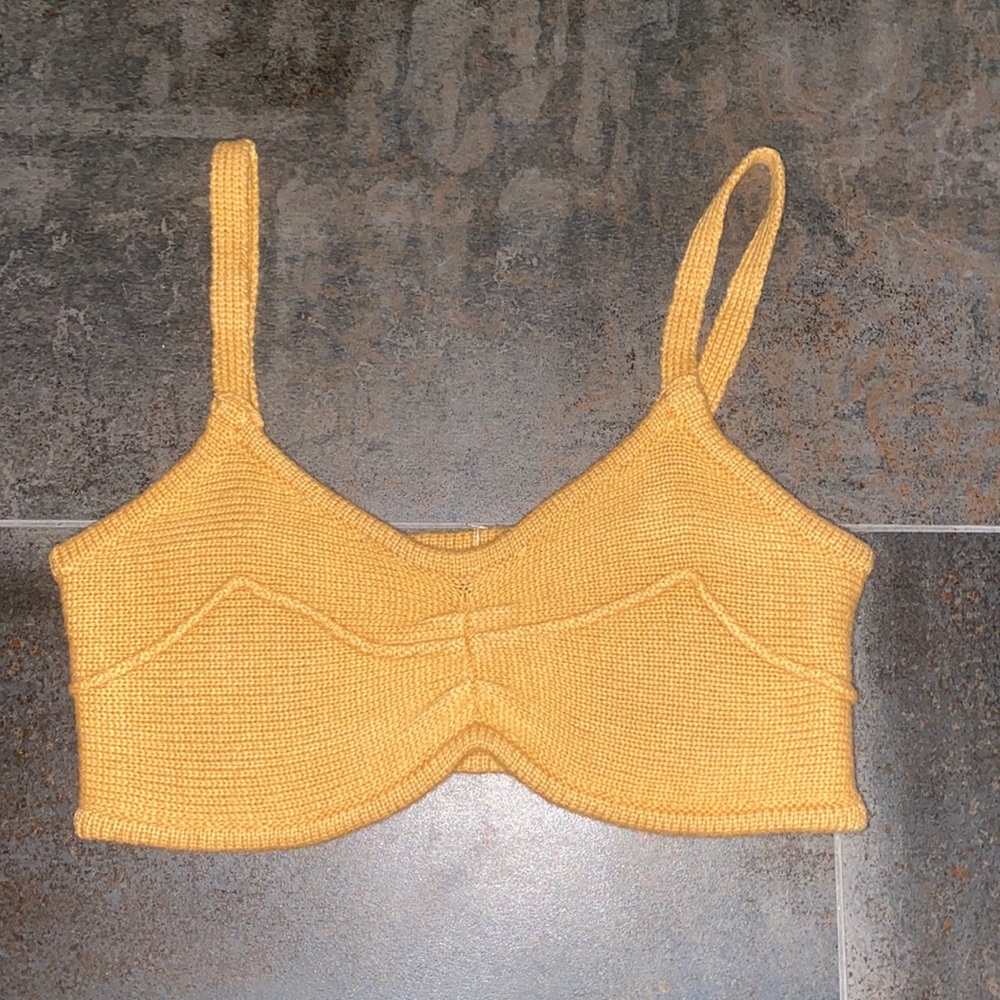 merigold colored crop top, size S, from forever21